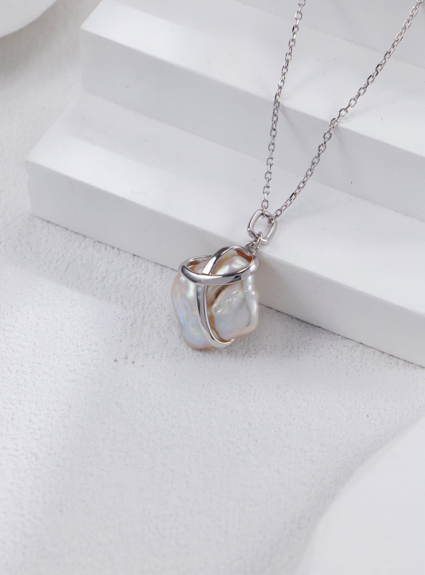 Silver Eterlune Wrap Necklace