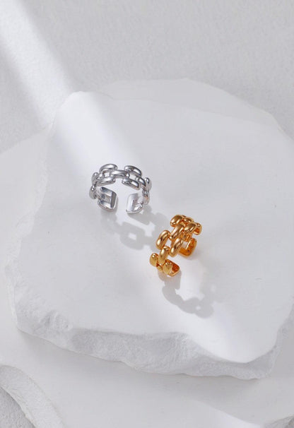 Silver Chain Open Ring