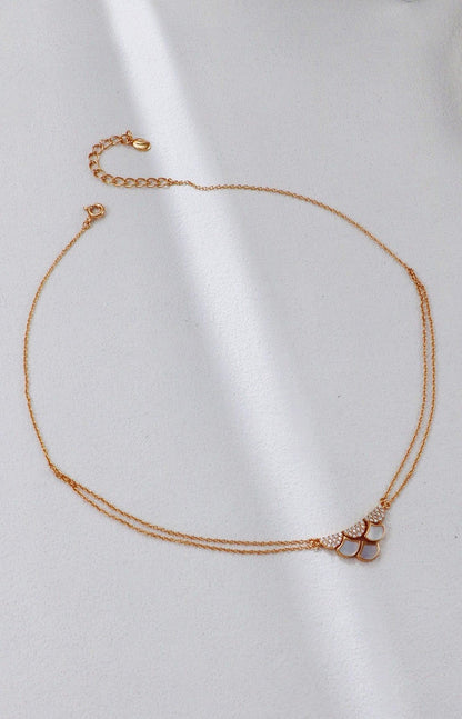 Gold Plated Nacre Mammatus Cloud Necklace