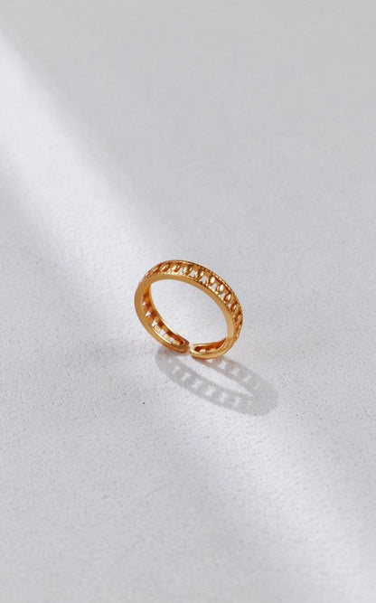 Gold Plated Olive Shape Rings