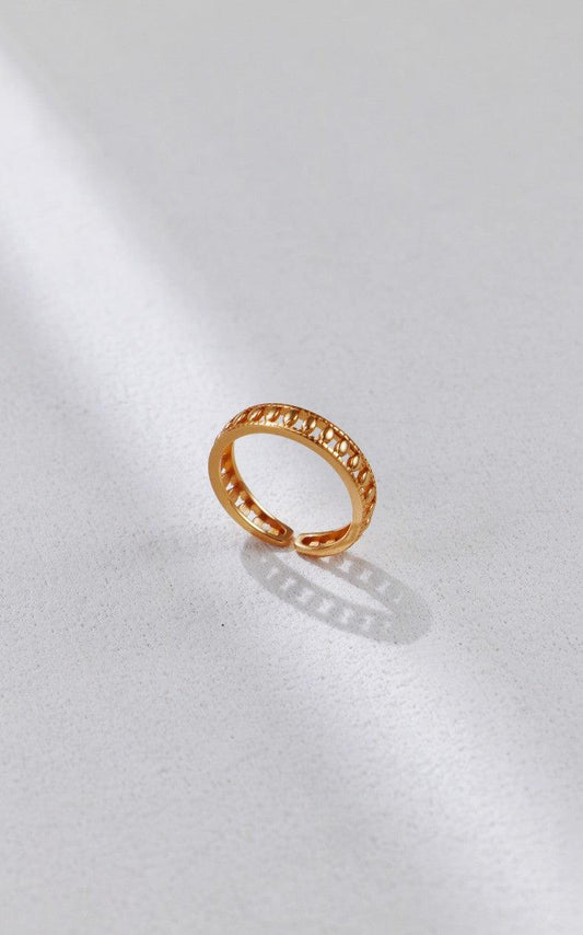 Gold Plated Olive Shape Rings