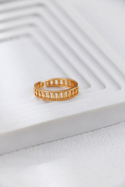 Gold Plated Olive Shape Rings