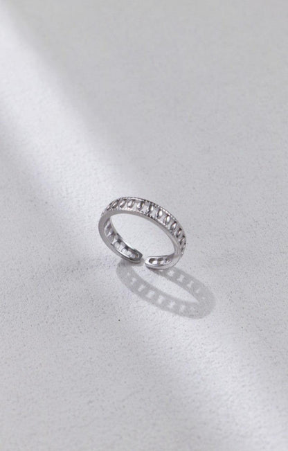 Silver Olive Shape Rings