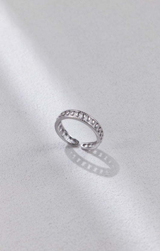 Silver Olive Shape Rings