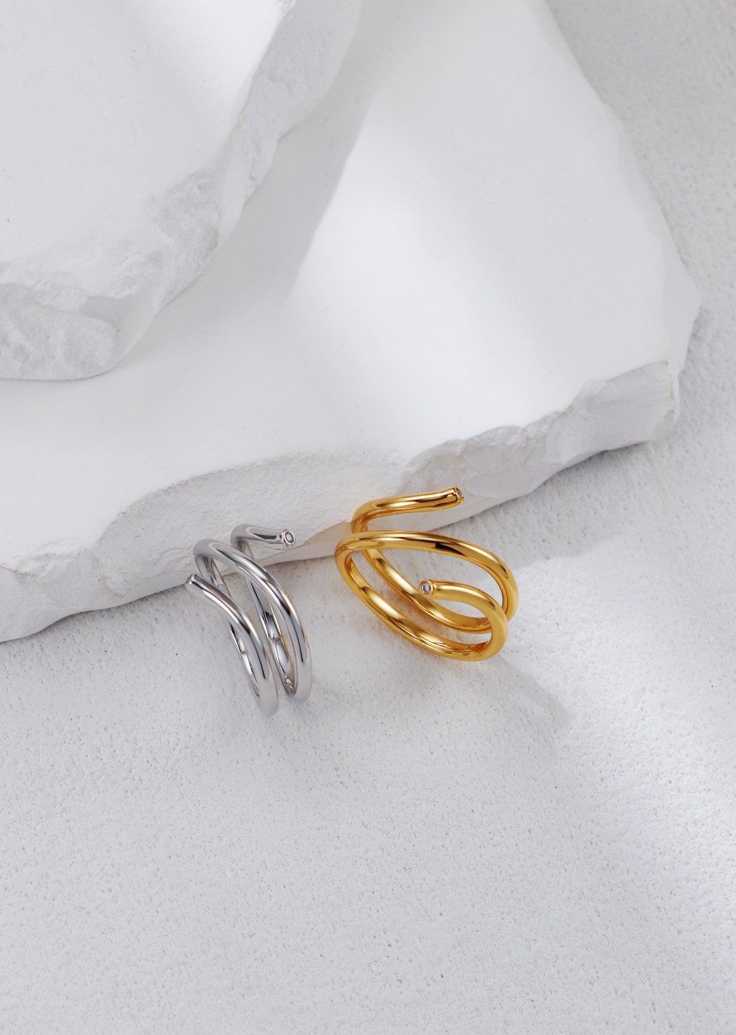 Gold Plated Spring Ring