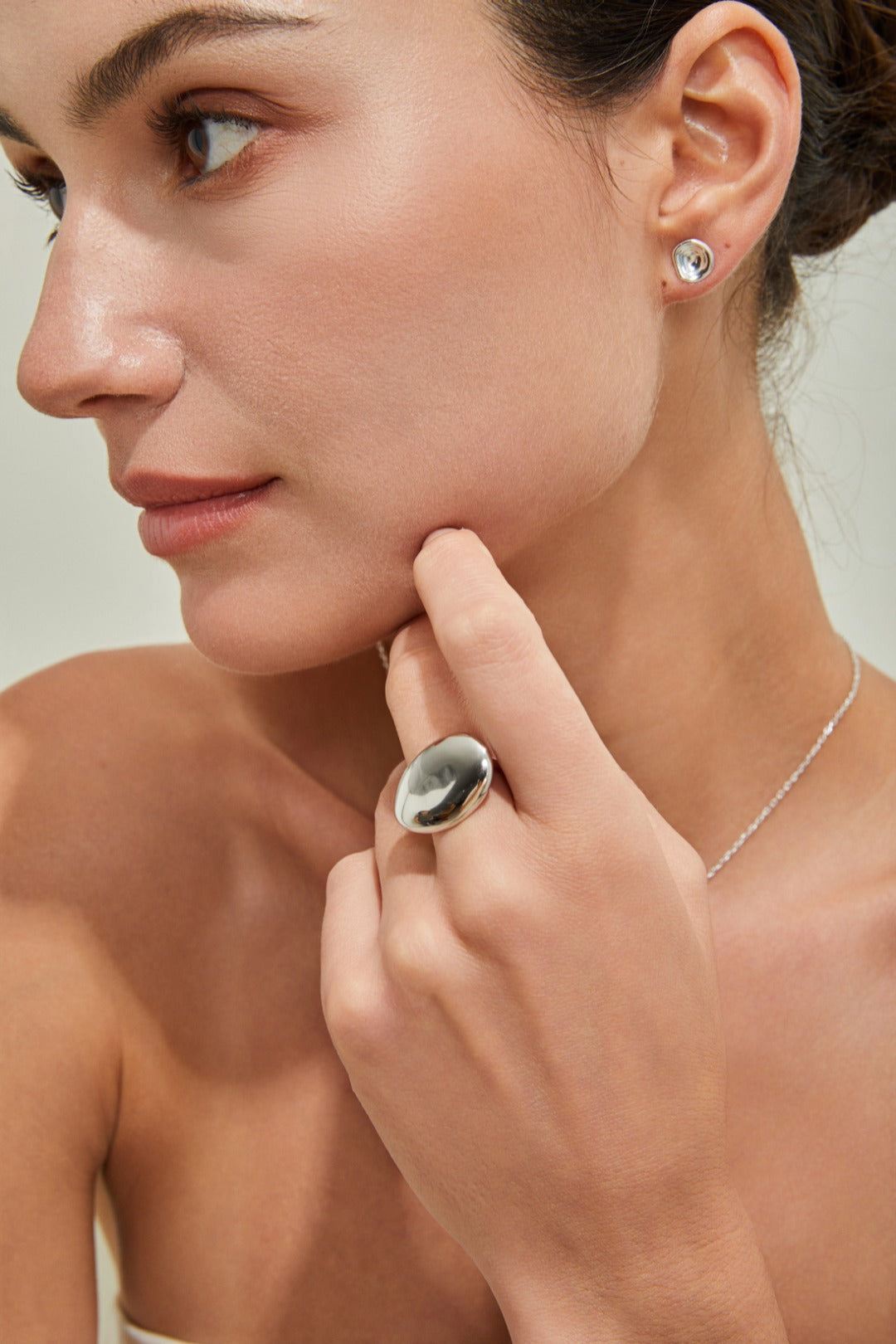 Silver Sundrop Open Ring