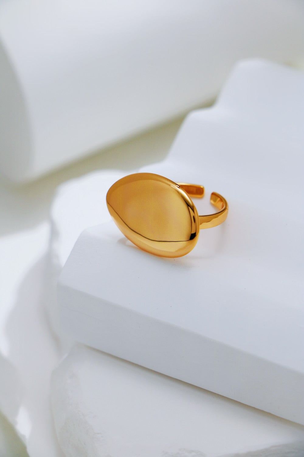 Gold Plated Sundrop Open Ring