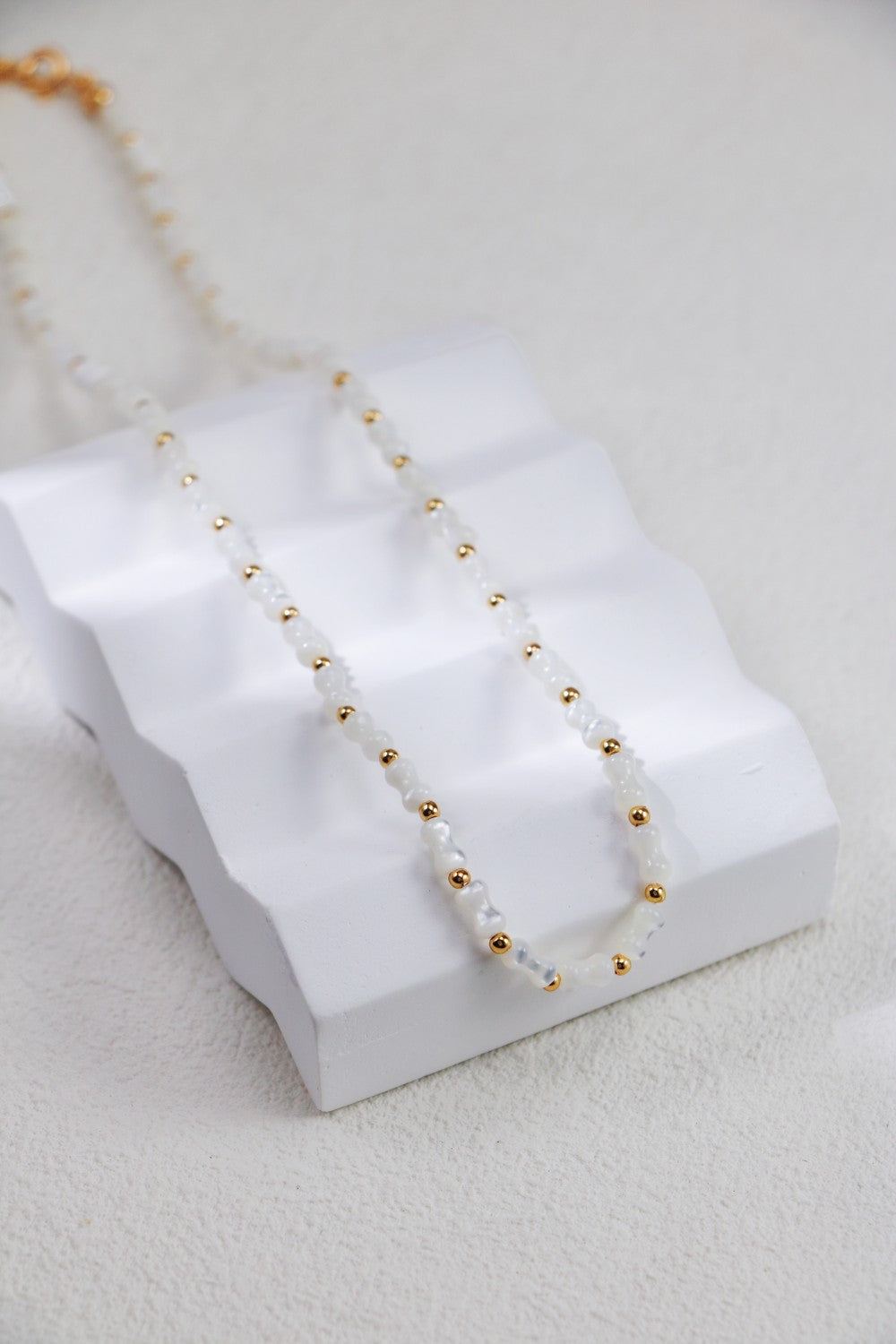 Gold Plated Shell Breeze Necklace