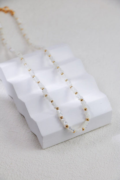 Gold Plated Shell Breeze Necklace