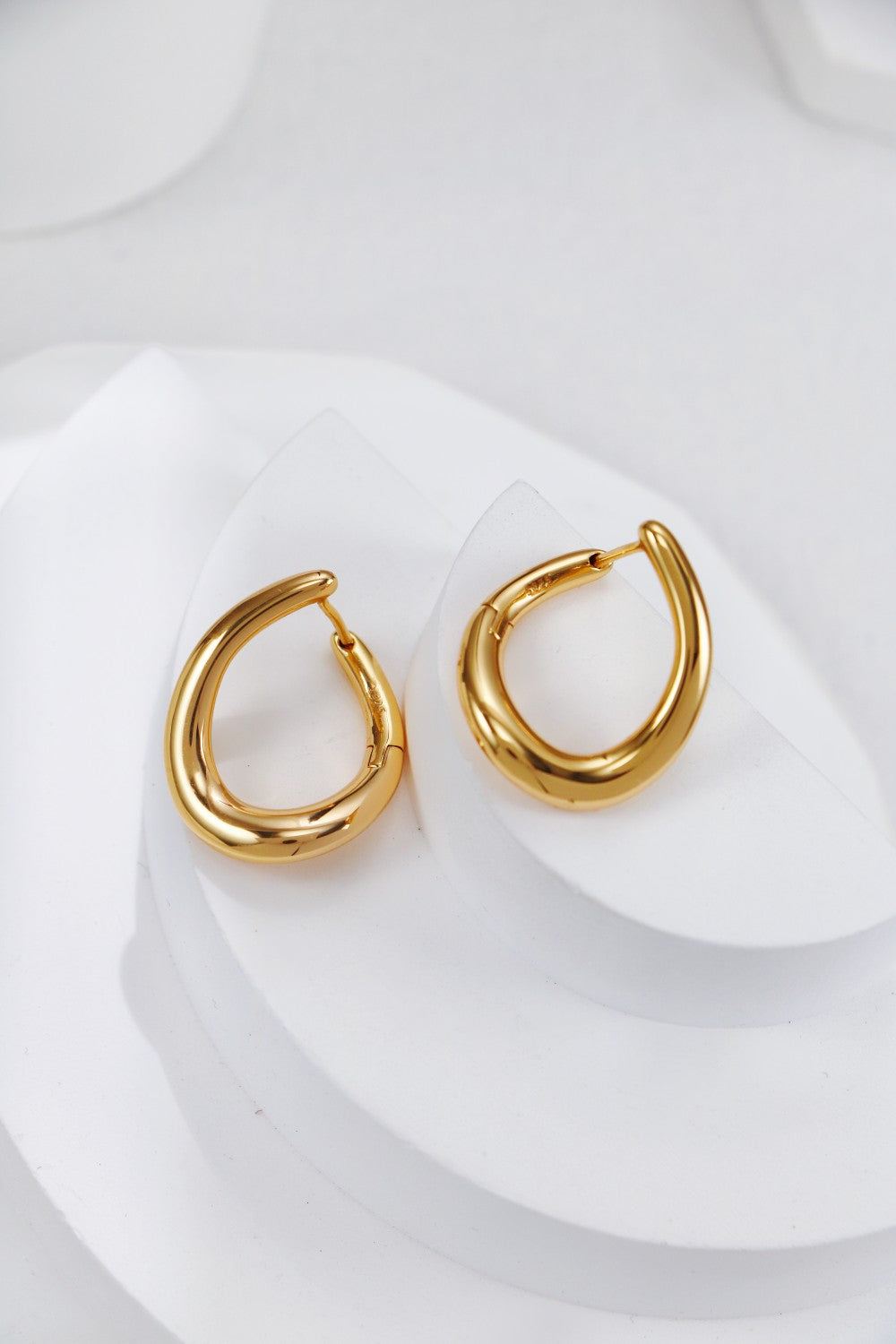 Gold Plated Liquid Loop Earrings