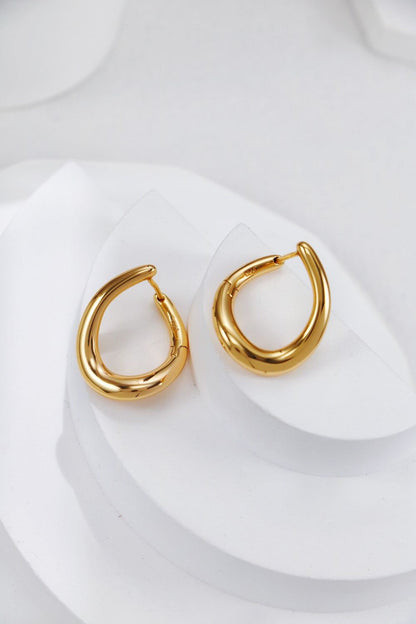 Gold Plated Liquid Loop Earrings