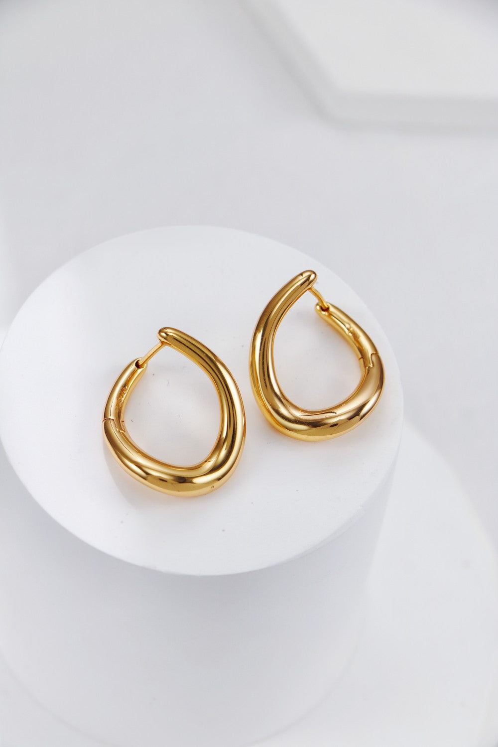 Gold Plated Liquid Loop Earrings