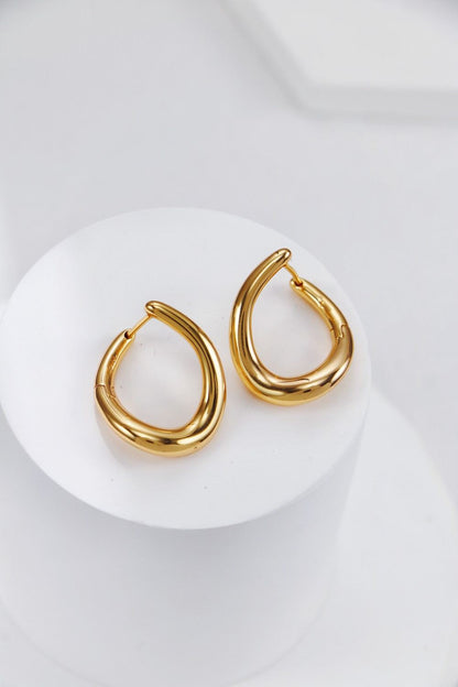 Gold Plated Liquid Loop Earrings