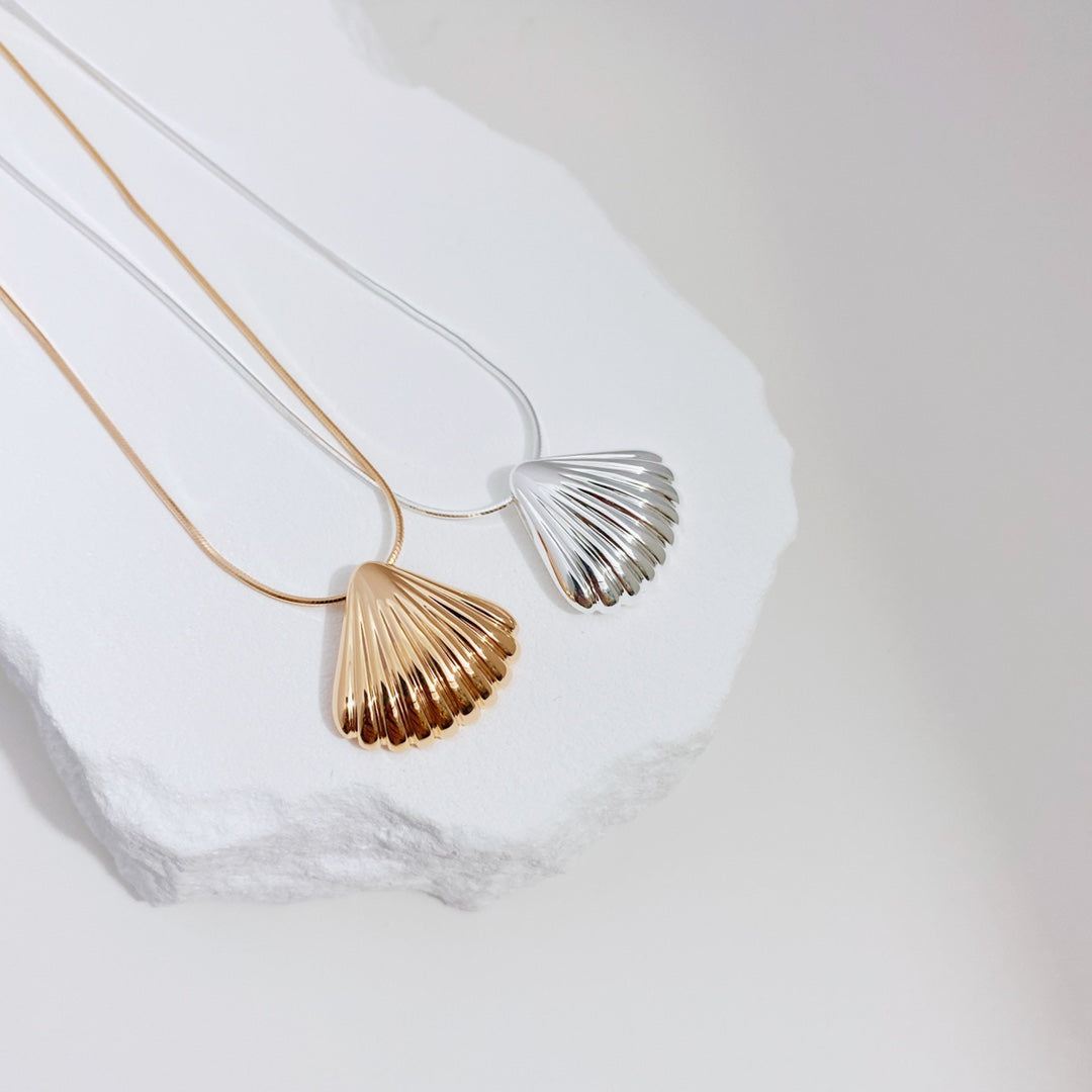 Silver Tidal Shell Necklace