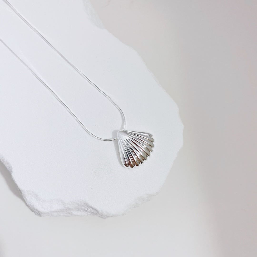Silver Tidal Shell Necklace