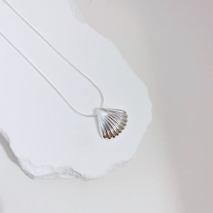Silver Tidal Shell Necklace