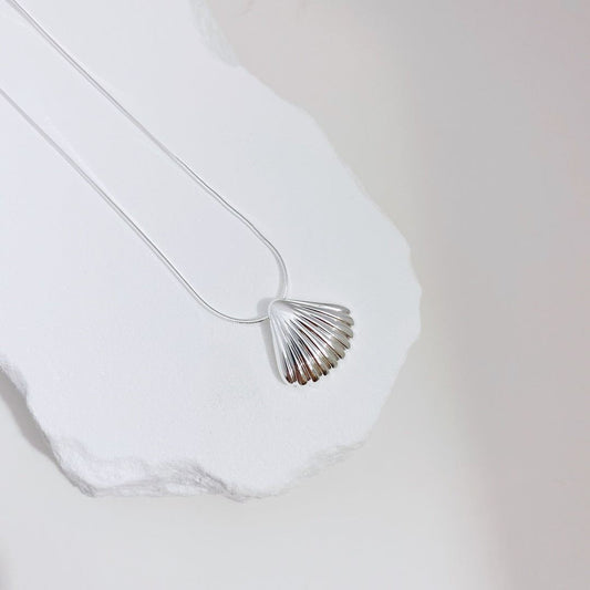 Silver Tidal Shell Necklace