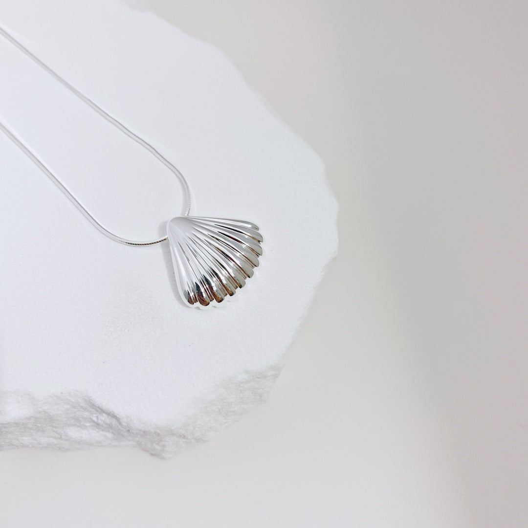 Silver Tidal Shell Necklace