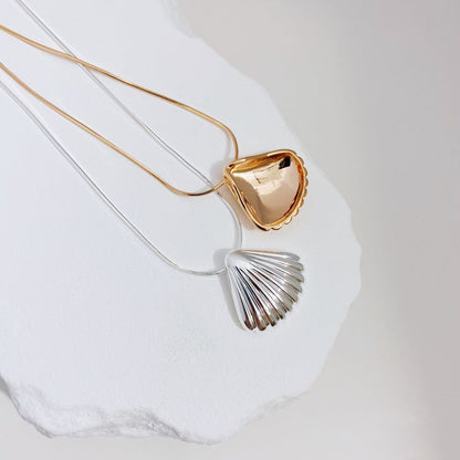 Silver Tidal Shell Necklace