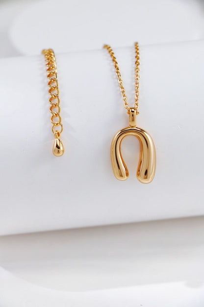 Gold Plated Fortune Bend Necklace