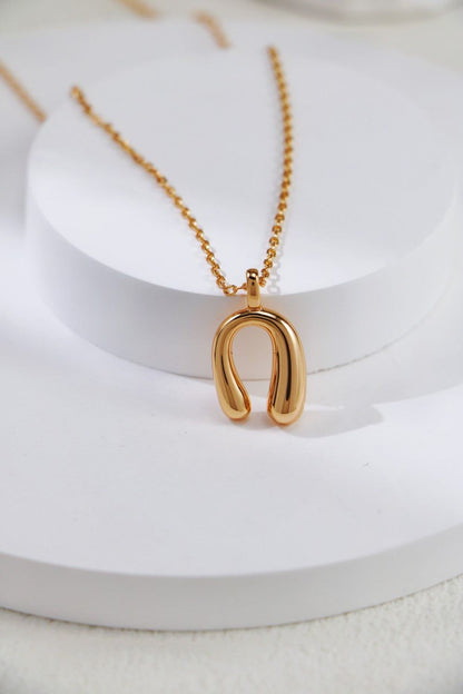 Gold Plated Fortune Bend Necklace