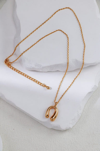 Gold Plated Fortune Bend Necklace
