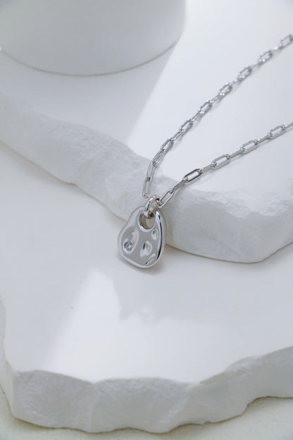 Silver Liquid Gleam Necklace