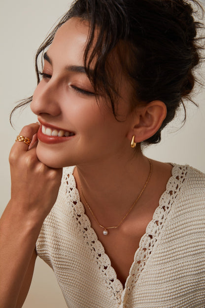 Gold Plated Chain Open Ring